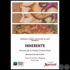 INHERENTE - Pinturas de la Artista Cristina Paoli - Mircoles, 31 de Julio de 2019